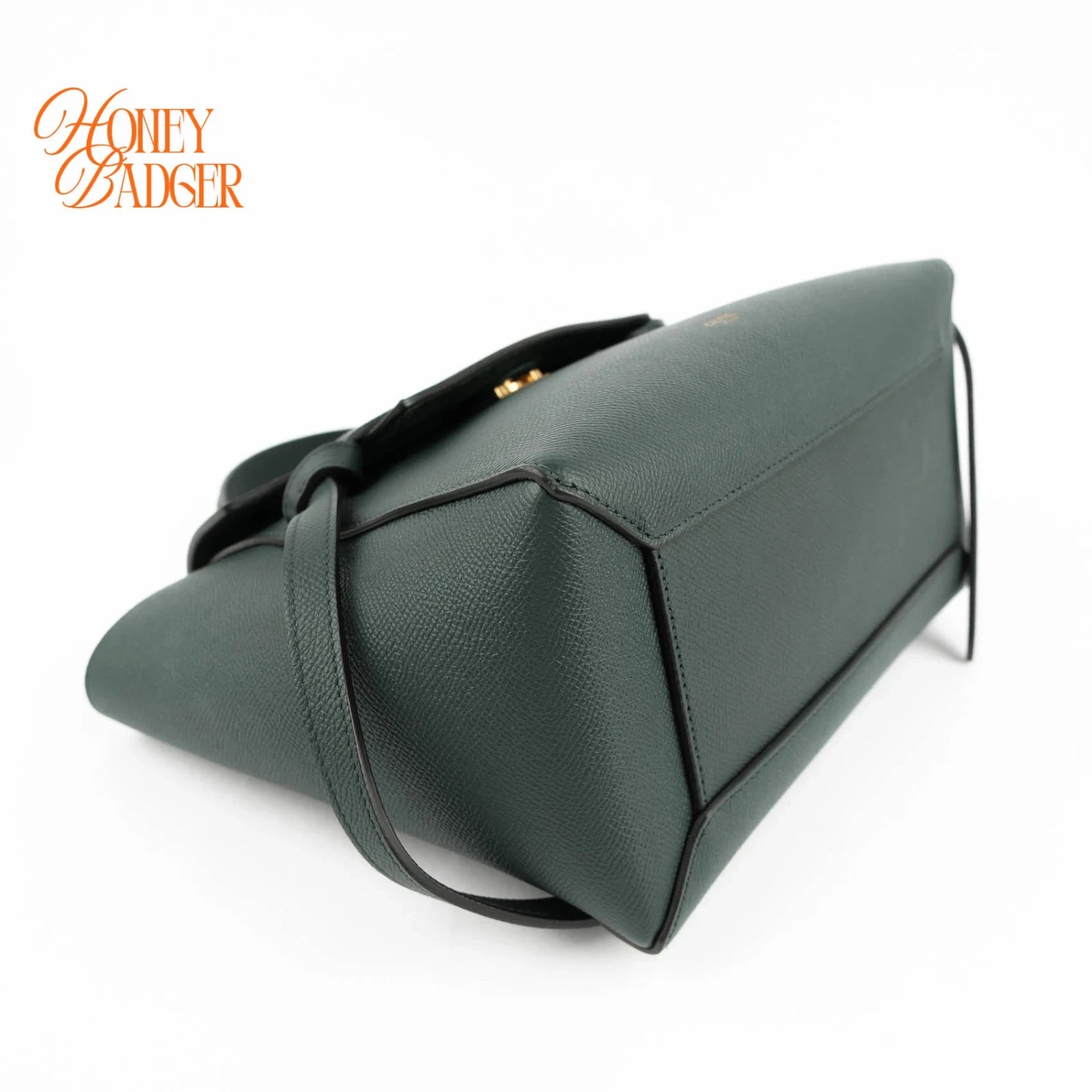 Celine Belt Bag Medium Dark Green Leather Grade A