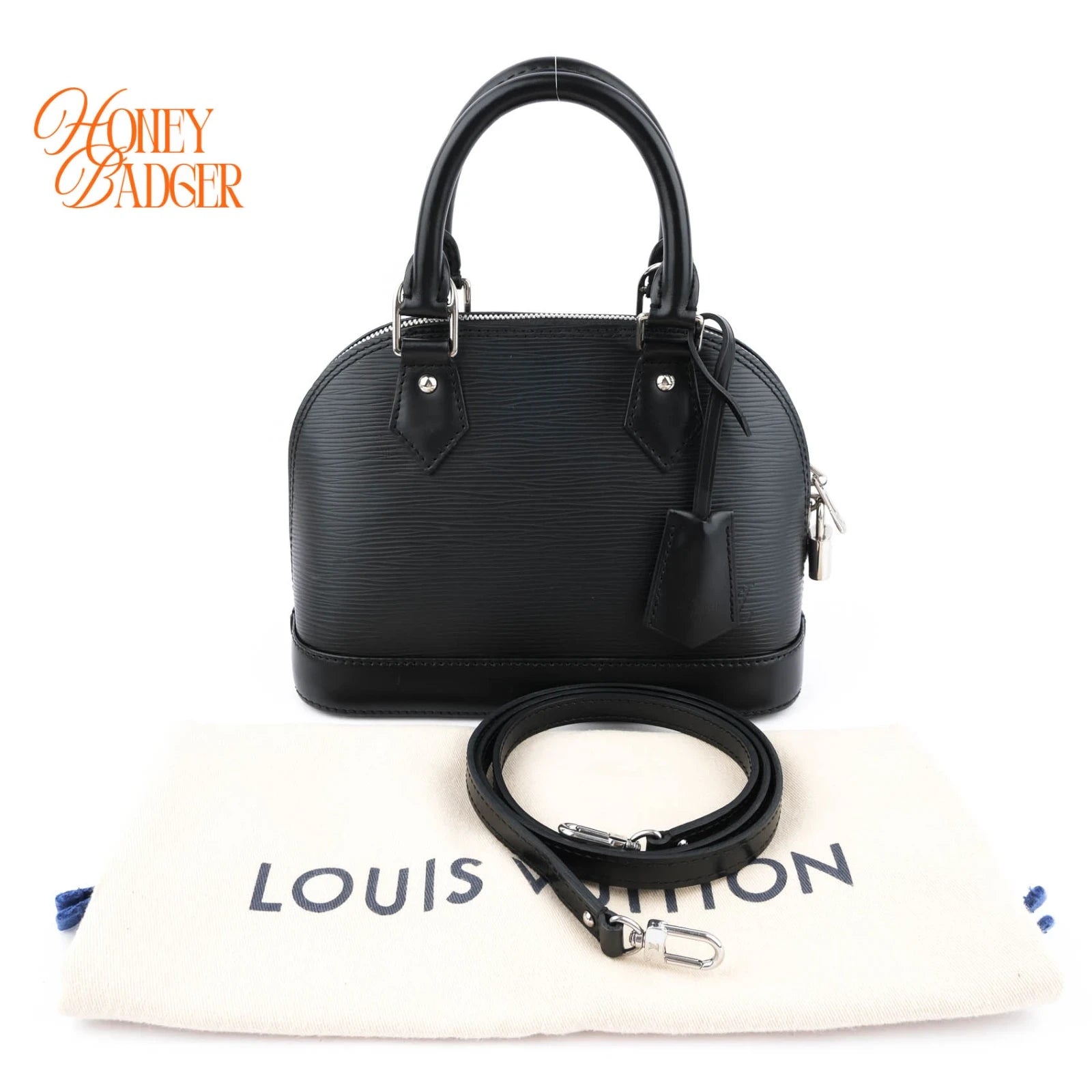 Louis Vuitton Alma BB Epi Leather Black Rank A