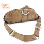 Dior Gaucho Vintage Leather Brown Rank B