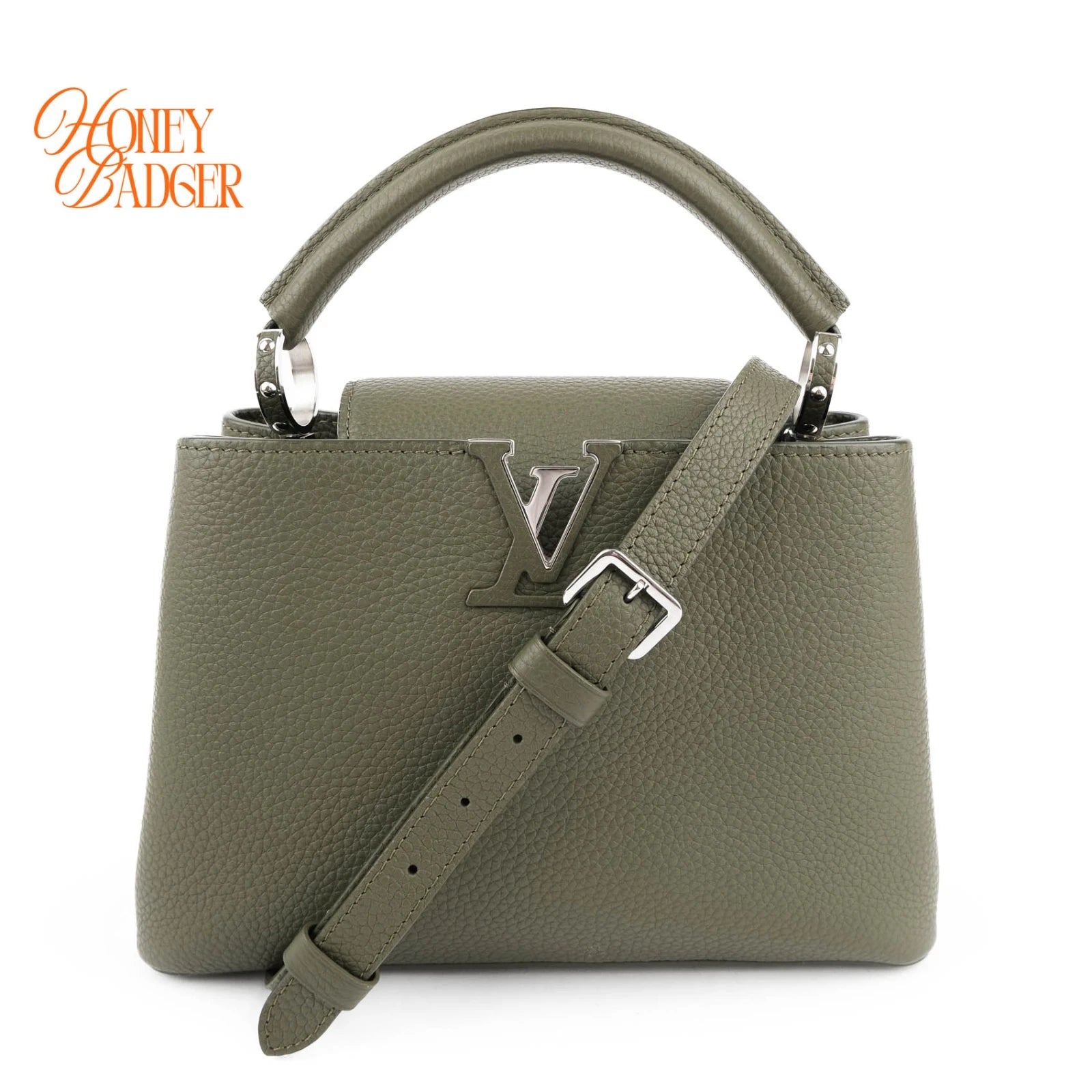 Louis Vuitton Capucines BB Taurillon Leather Green Rank A