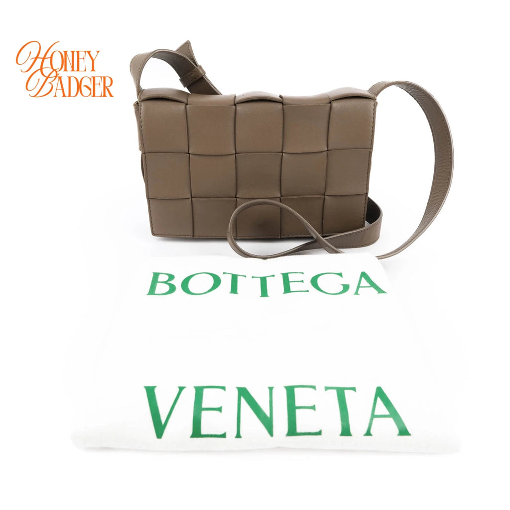 Bottega Veneta Padded Cassette in Brown Lambskin — Vintage Tokyo