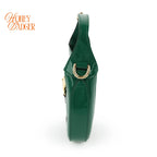 Gucci Jackie 1961 Mini Chain Shoulder Bag Green Patent Leather 699651