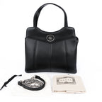 Gucci Petit GG Large Black Leather 2Way Handbag 745918 Rank A