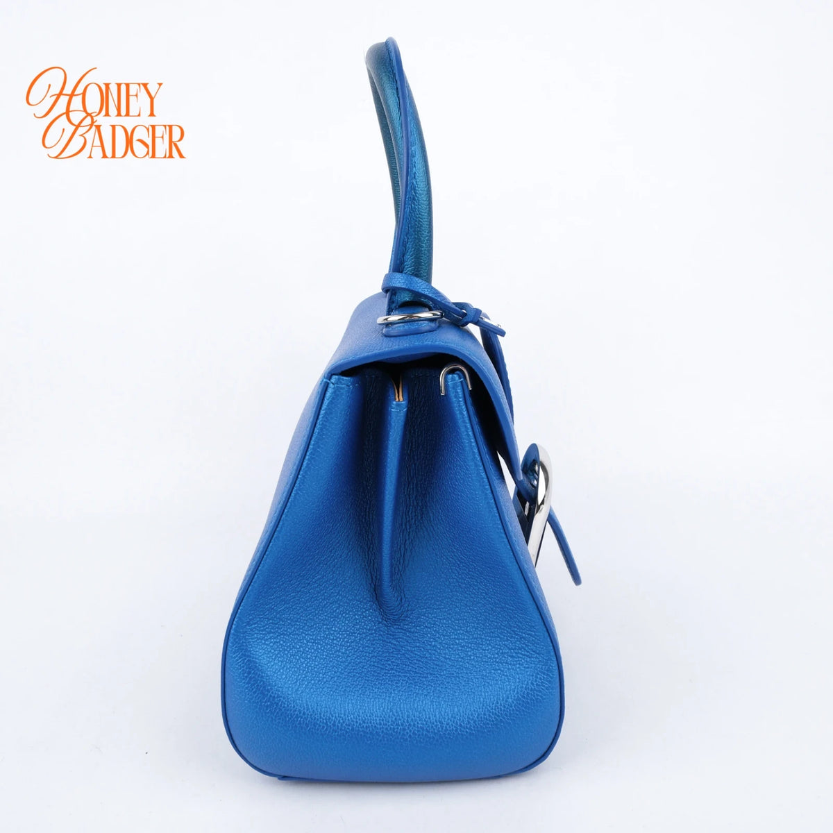 Delvaux Brillant Mini Satin Electric Calfskin 2Way Handbag Shoulder Bag Rank AB