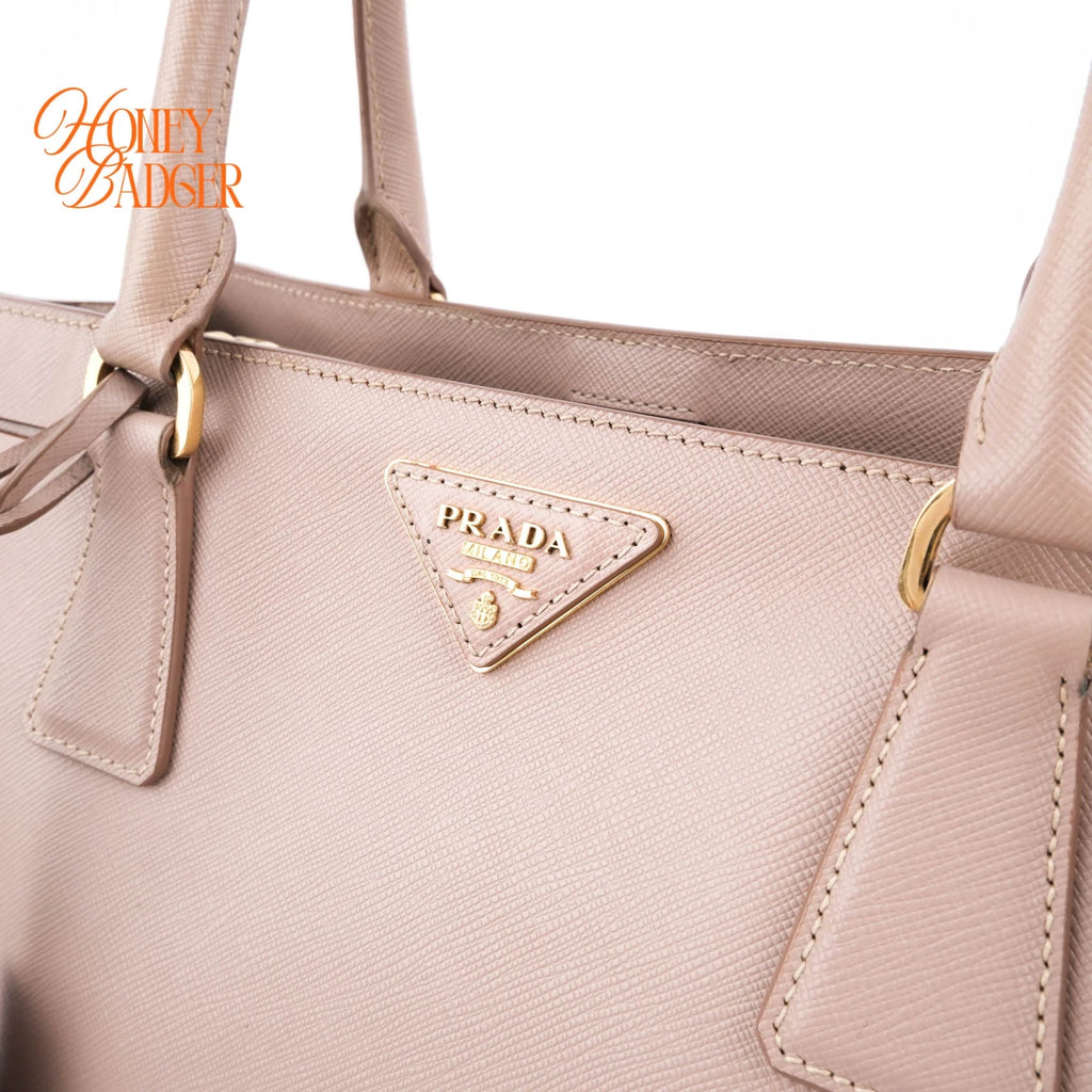Prada Galleria Medium Saffiano Leather Beige Rank A