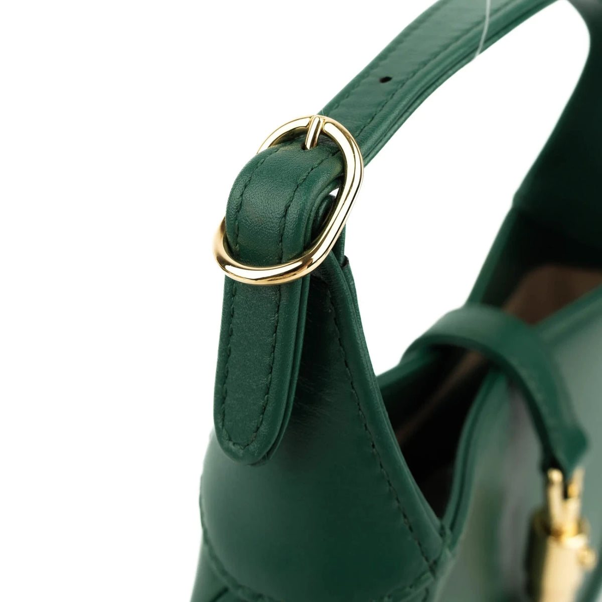 Gucci Jackie 1961 Mini Leather Emerald Green Gold Hardware Rank S