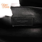 Saint Laurent Baby Sac de Jour Patch Embellished Calf Leather Black Rank A