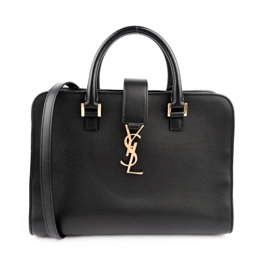 Saint Laurent Cabas Y Baby Smooth Leather Black Rank A