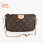 Louis Vuitton Multi Pochette Accessoires in Monogram with pink strap, Grade A condition.