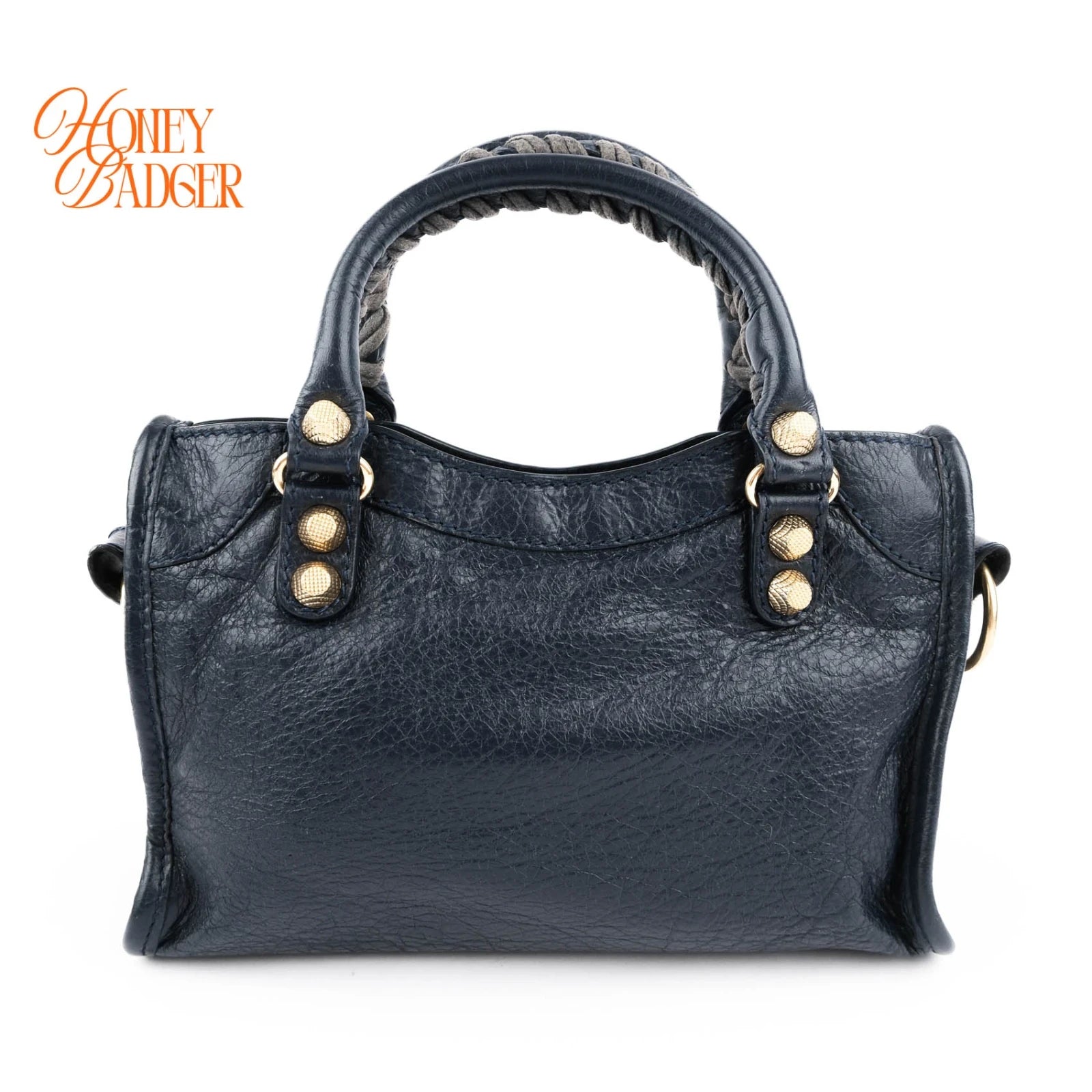 Balenciaga Classic City Mini Navy Gold — Vintage Tokyo
