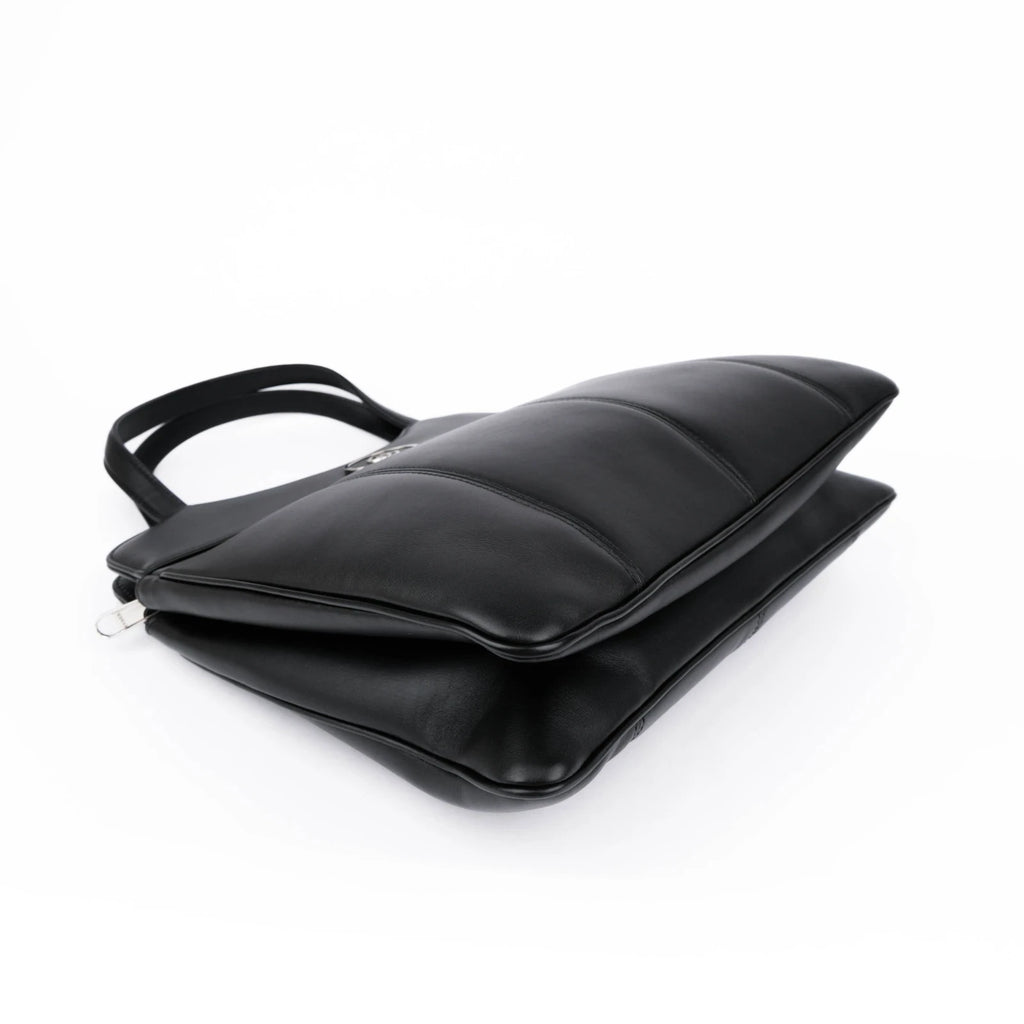 Gucci Petit GG Large Black Leather 2Way Handbag 745918 Rank A