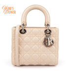 Dior Lady Dior Medium Lambskin White Rank A