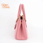 Prada Galleria Small Sakura Pink Saffiano Leather 2Way Bag Rank A