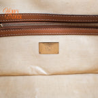 Fendi Baguette Medium FF Zucca Jacquard Canvas Navy Camel Gold Hardware Rank A