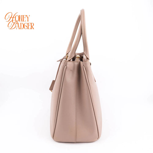 Prada Galleria Medium Saffiano Leather Beige Rank A
