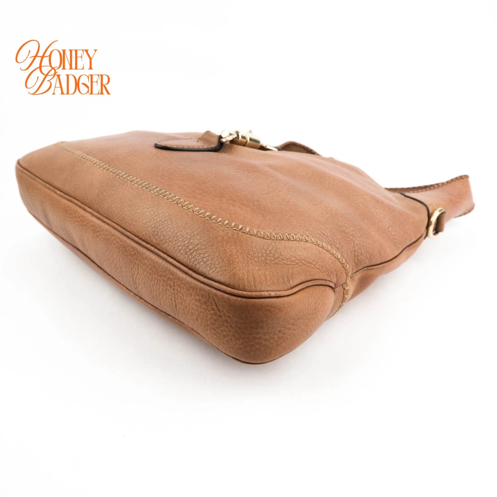 Gucci Jackie Hobo 2-Way Brown Leather Grade A