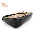 Gucci GG Marmont Small Shoulder Bag Original GG Canvas Beige/Ebony Black Leather Gold Hardware Rank A