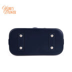 Louis Vuitton Alma BB Epi Leather Indigo Blue Silver Hardware Rank A