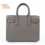 Saint Laurent Sac de Jour Nano Smooth Calfskin Urban Grey Bronze Hardware Rank A