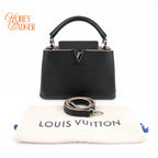 Louis Vuitton Capucines BB Leather Black Rank A