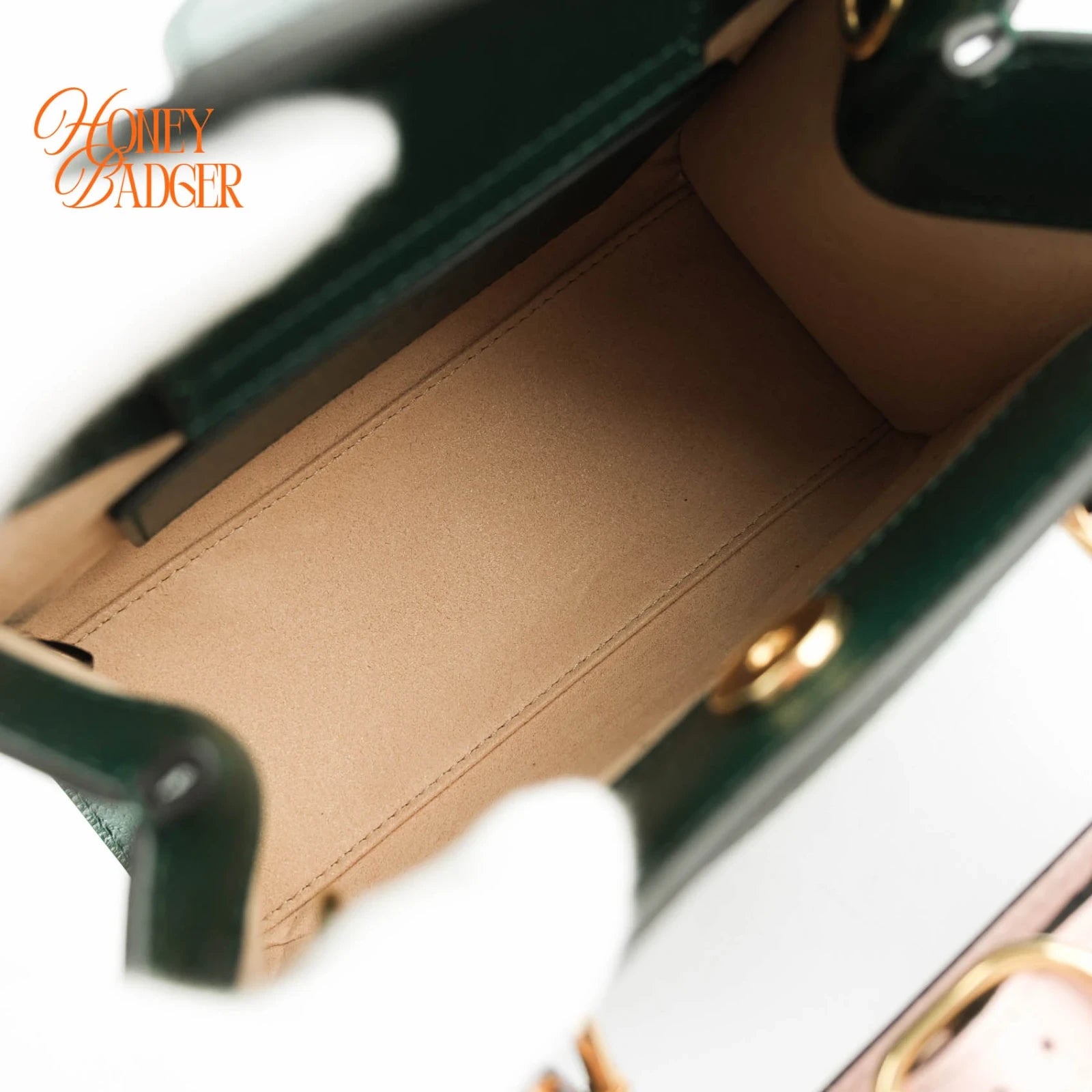 Gucci Diana Mini Tote Bag Green Leather 2WAY Shoulder Bag 702732