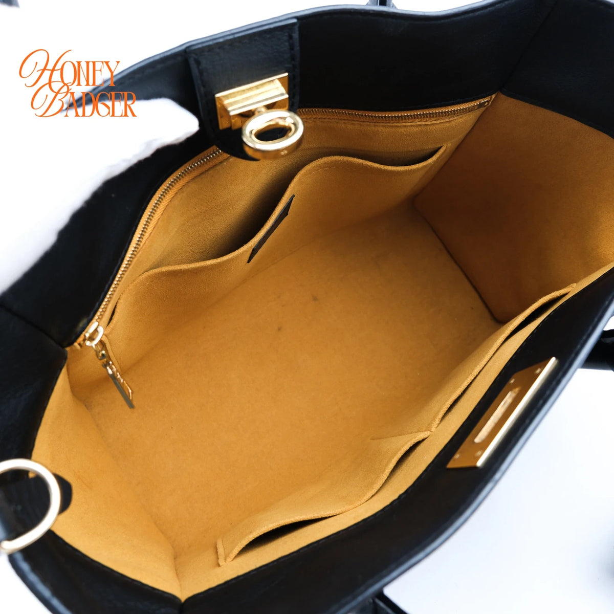 Louis Vuitton On My Side MM Calfskin Black Monogram Tufting Gold Hardware Rank AB