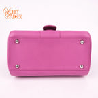 Delvaux Brillant Mini Grained Leather Pink Rank A