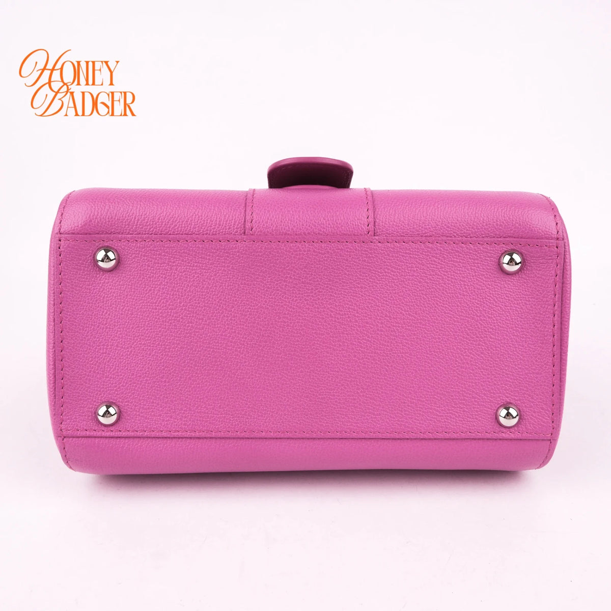 Delvaux Brillant Mini Grained Leather Pink Rank A