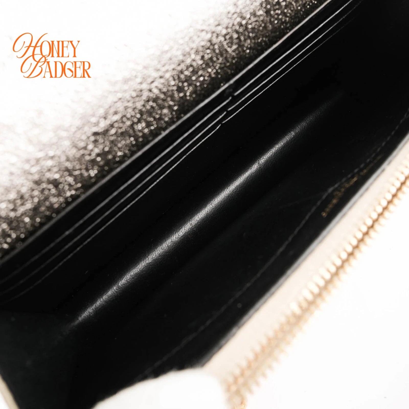 Saint Laurent Kate Small Tassel Chain Shoulder Bag Metallic Silver Leather