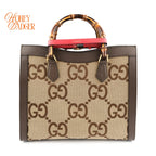 Gucci Diana Large GG Supreme Canvas Brown Rank A