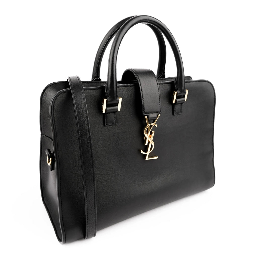 Saint Laurent Cabas Y Baby Smooth Leather Black Rank A