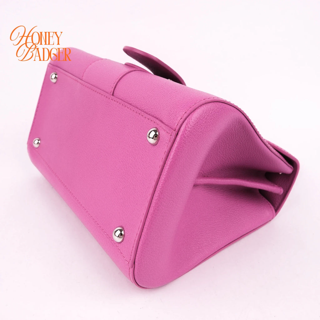 Delvaux Brillant Mini Grained Leather Pink Rank A