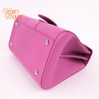 Delvaux Brillant Mini Grained Leather Pink Rank A