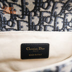 Dior Saddle Small Oblique Jacquard Blue Gold Hardware Rank A