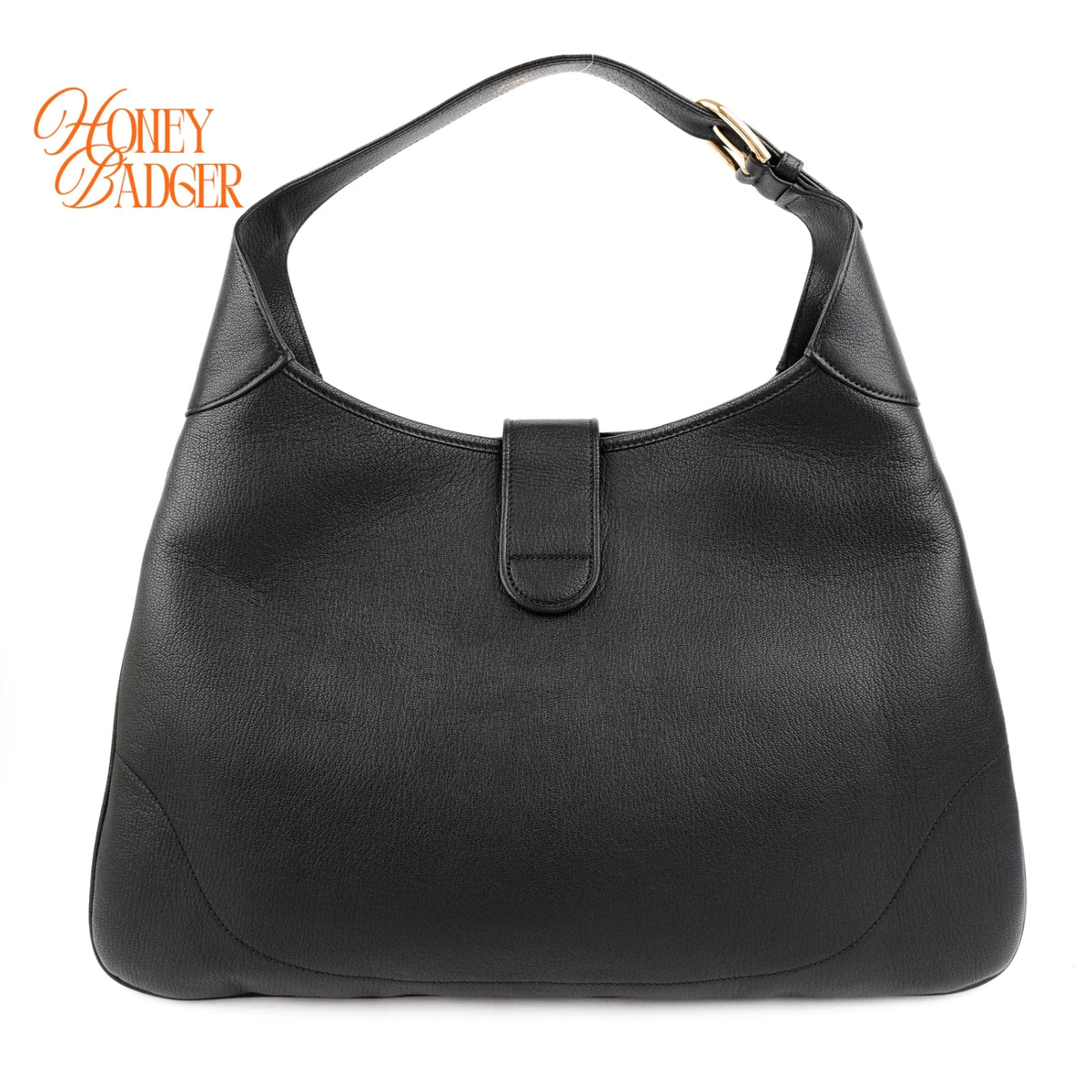 Gucci Aphrodite Large Leather Black Antique Gold Hardware Rank A