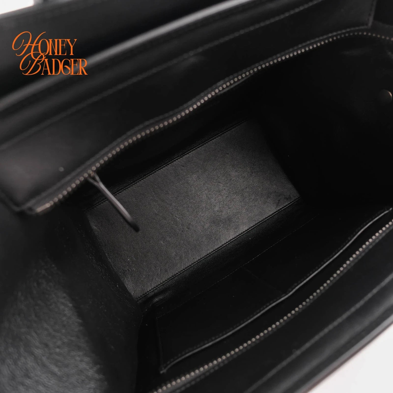 Celine Luggage Micro Tweed Black Green Rank A