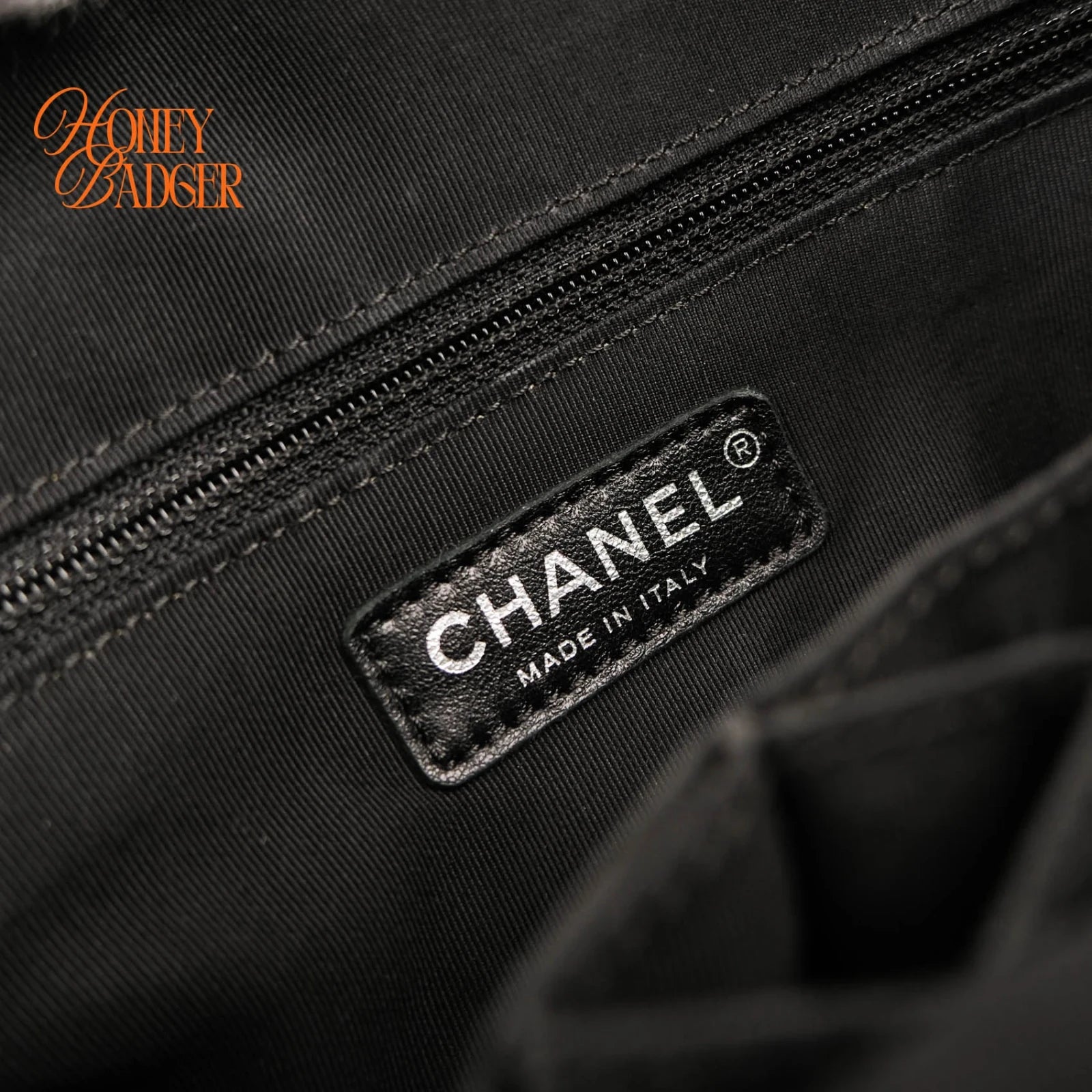 Chanel Gabrielle de Chanel Hobo Medium Tweed Navy Black