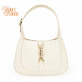Gucci Jackie 1961 Medium Leather White Gold Hardware Rank S