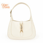 Gucci Jackie 1961 Medium Leather White Gold Hardware Rank S