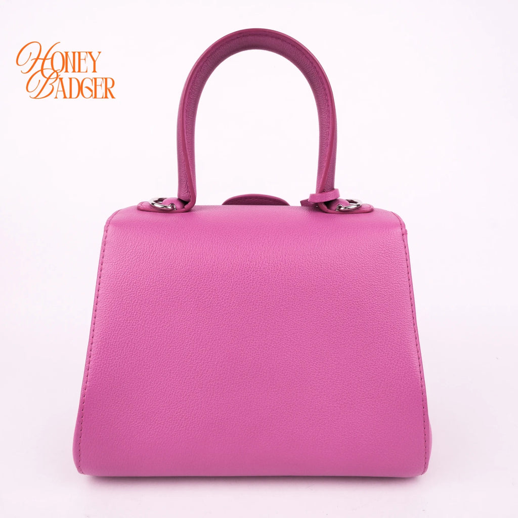 Delvaux Brillant Mini Grained Leather Pink Rank A