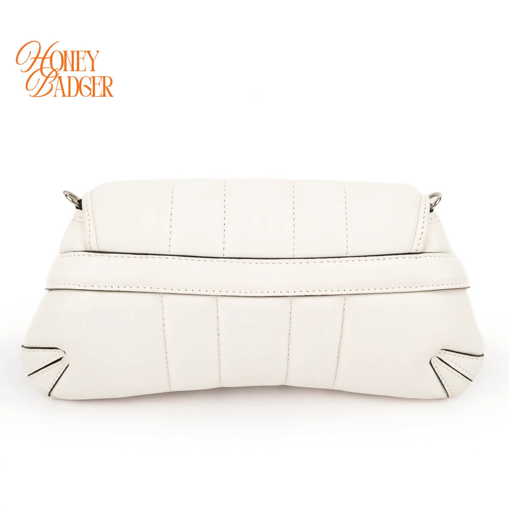Gucci Horsebit 1955 Small Leather White Silver Hardware Rank S