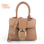 Delvaux Brillant Mini Box Calf Vison Gold Hardware Rank A