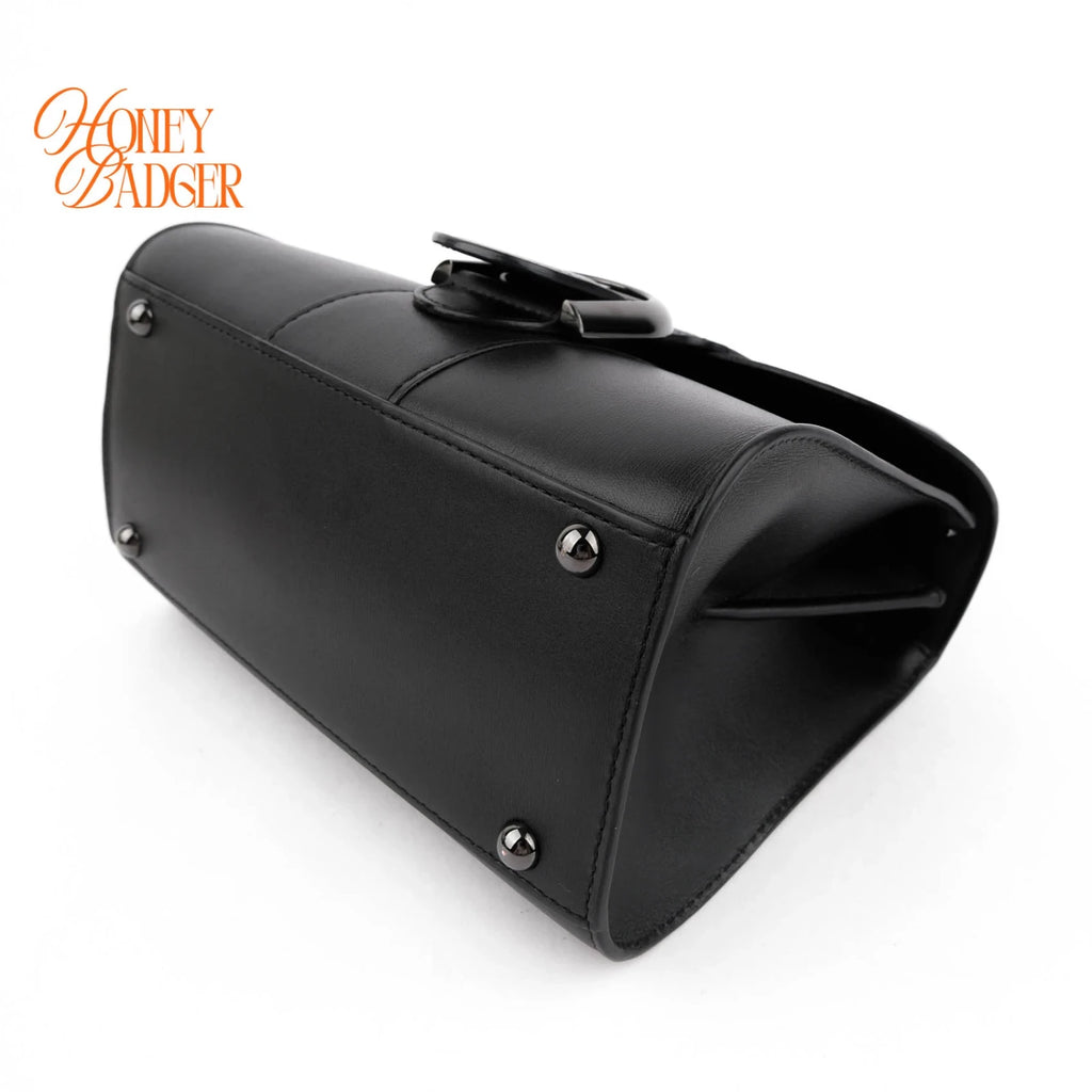 Delvaux Brillant Mini Smooth Leather Black Rank A