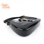 Gucci Jackie 1961 Mini Patent Leather Black Gold Hardware Rank S