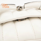 Gucci Horsebit 1955 Small Leather White Silver Hardware Rank S