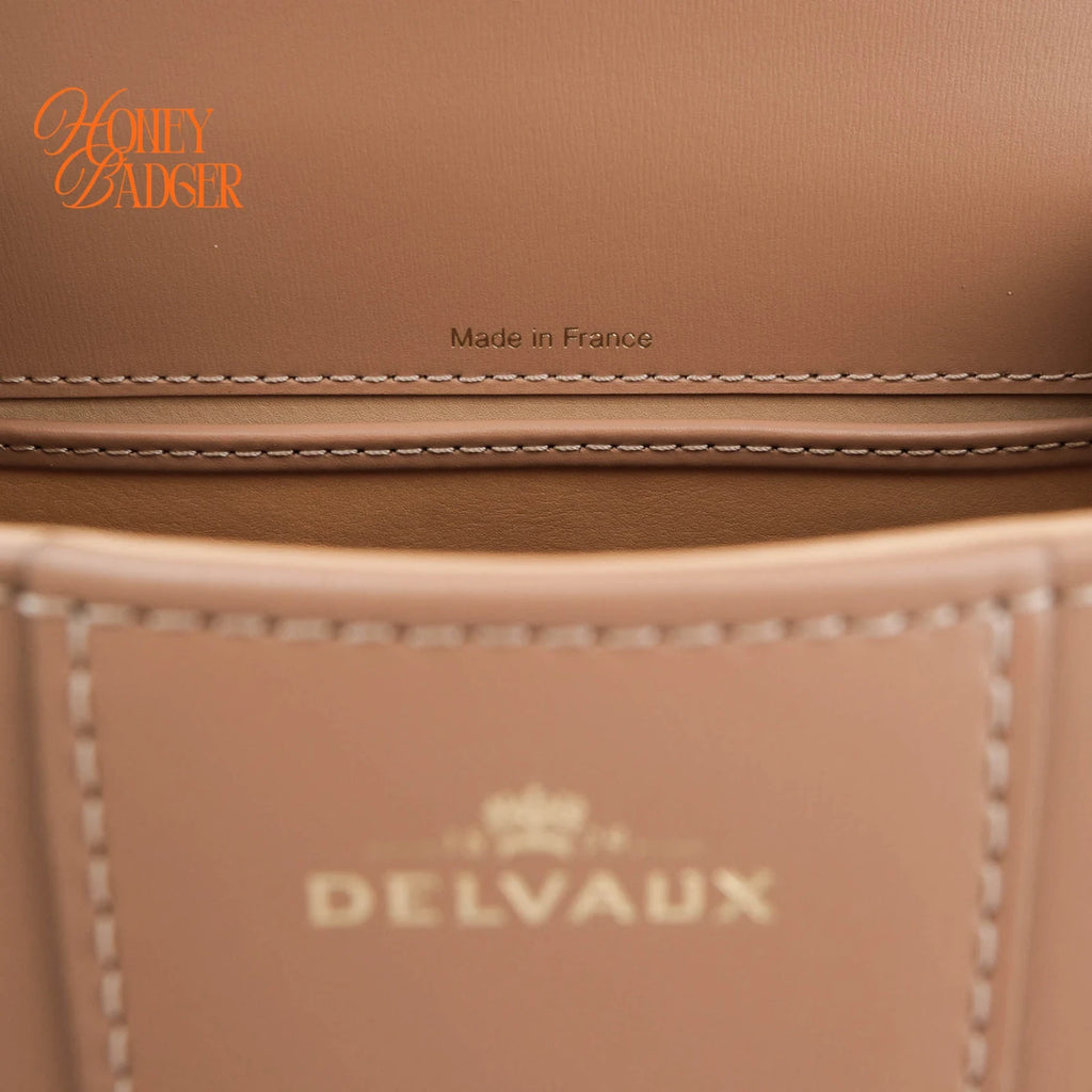 Delvaux Brillant Mini Smooth Leather Brown Rank A