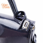 Delvaux Tempete Mini Blue Patent 2-Way Rank A