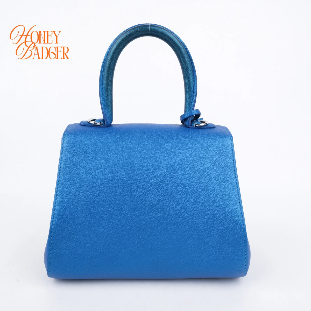 Delvaux Brillant Mini Satin Electric Calfskin 2Way Handbag Shoulder Bag Rank AB