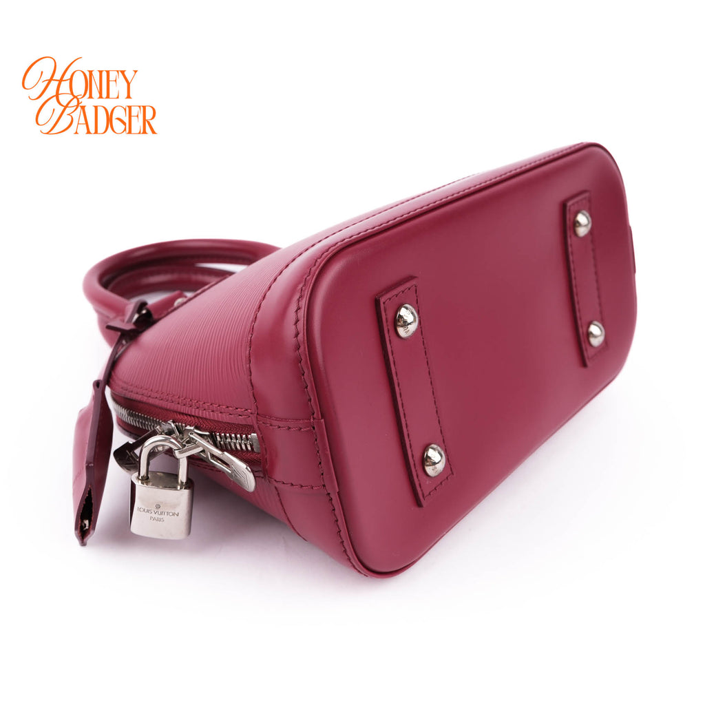 Louis Vuitton Alma BB 2WAY Shoulder Bag Fuchsia Pink Epi Leather Silver Hardware M40851