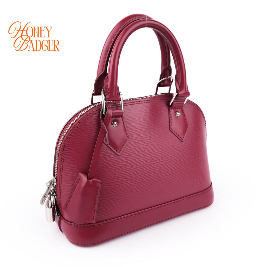 Louis Vuitton Alma BB 2WAY Shoulder Bag Fuchsia Pink Epi Leather Silver Hardware M40851